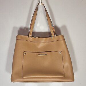 Steve Madden Camel Tote Style Handbag Minimalist Preppy Classic Travel School